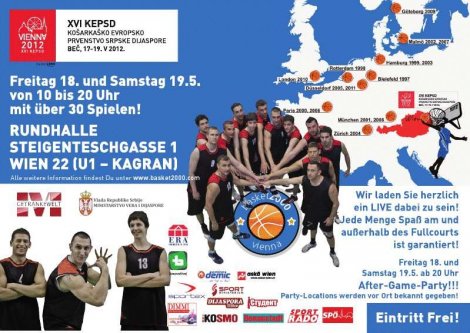 Die 16. Basketball Europameisterschaft der serbischen Diaspora fand in Wien statt