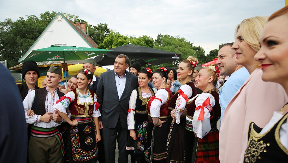 Dodik und Cvijanovic: Geselliges Beisammensein mit Diaspora in Wien